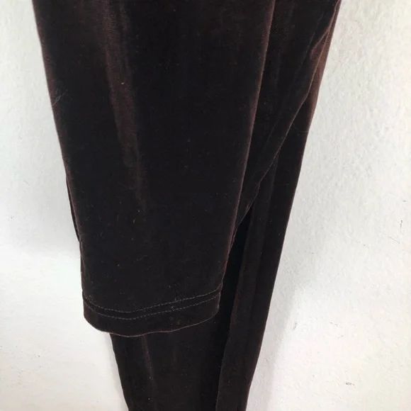 Coldwater Creek Elastic Waist Velvet Brown Size PXL Pants - Picture 4 of 7